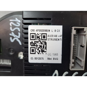 Panneau de tachygraphe AUDI A6 Berline Série C6 (4F2) 4F0920980N (04>12) - Product Image 5
