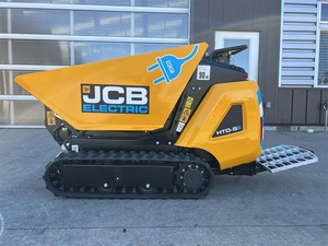 JCB Electric Mini Loader HTD-5E <b>Track</b> <b>Dumper</b> Yellow With Blue Plug Logo - Product Image 1