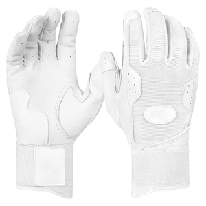 Guantes de Bateo de Béisbol de Cuero Antideslizantes de Primera Calidad OEM, Transpirables y Duraderos para Adultos, Cierre de Gancho y Bucle Ambidiestro - Product Image 3