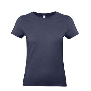Camiseta de Manga Corta para Mujer, Cuello Redondo y Cuello en V, 100% Algodón - Product Image 1