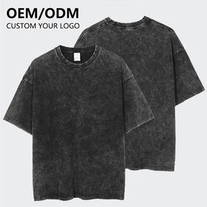 เสื้อยืดพิมพ์ลายพัฟฟ์ทรงโอเวอร์ไซส์สำหรับผู้ชาย ผ้าคอตตอนหนานุ่ม แขนสั้น ระบายอากาศได้ดี ไซส์พลัส  รับสกรีนโลโก้ได้ - Product Image 1