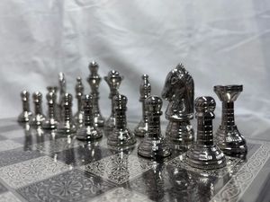 Luxury Handmade <b>Wood</b> Square <b>Chess</b> Board High Quality <b>Chess</b> Pieces Antique <b>Chess</b> <b>Set</b> Men Gift Indoor Gaming Family Best Price - Product Image 2