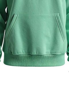 Sweat à Capuche Homme Vert Menthe avec Poche Kangourou Cordon Réglable Tissu Polaire Doux Streetwear Décontracté - Product Image 6