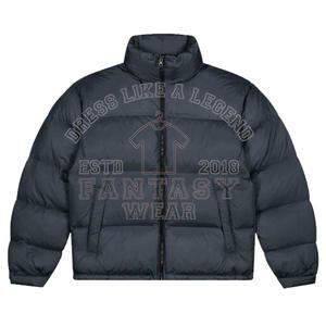เสื้อแจ็คเก็ตบุใยสังเคราะห์แบบมีฮู้ดสำหรับผู้ชาย รุ่น FANTASY WEAR OEM 2026 ผลิตจากไนลอนโพลีเอสเตอร์ 100% สีพื้น สำหรับฤดูหนาว แบบเย็บต่อผ้ากันขาด - Product Image 1