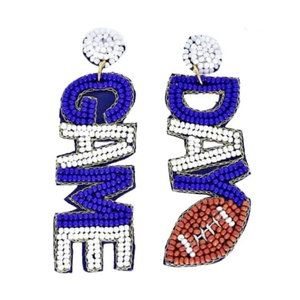 Pendientes de Balón de Fútbol con Cuentas Hechos a Mano, Estilo Clásico, Inspirados en el Deporte, con Patrón de Números, Joyería de Regalo para Ella, de la India - Product Image 2