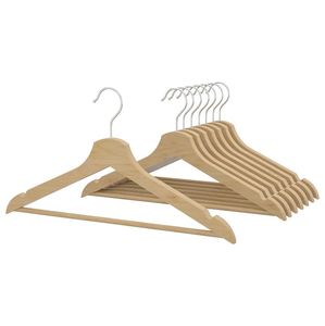 FOR MOTH USERS <b>COAT</b> HOT SELLING WHOLESALE <b>WOODEN</b> HANGERS for Displaying Clothes Bags in Kitchen Wardrobe or Bathroom - Product Image 2