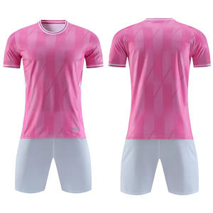 Proveedor de Uniformes de Fútbol OEM, Conjunto de Camiseta y Pantalones Cortos Transpirables de Secado Rápido con Protección UV, Impresión de Logotipo Personalizado para Escuelas - Product Image 5