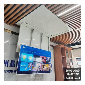 Elevador de <span class=keywords><strong>TV</strong></span> Empotrado en Techo para Conferencias en Hogares Inteligentes, Certificado CE, de 75-86 Pulgadas |   Soporte Motorizado Abatible de 60 kg |   RS232/485 Silencioso - Product Image 1