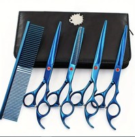 Ciseaux de toilettage pour animaux de compagnie, ciseaux de coiffure, ciseaux à effiler, ciseaux de barbier, ciseaux à cheveux de salon, 9 pouces pour chien, chat et animaux de compagnie