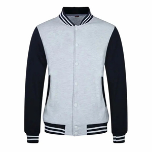 เสื้อแจ็คเก็ตหนังทีมตัวแทนแบบถักปักโลโก้สำหรับกระดุมขนแกะสำหรับมหาวิทยาลัยคลับฤดูหนาว - Product Image 1