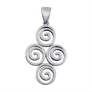Pendentif en spirale antique fait à la main en argent sterling 925 Bijoux pour femmes Fashion Partyware Meilleures ventes Prix de gros Fournisseurs - Product Image 1