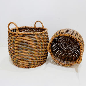 Panier à linge en plastique pliable de haute qualité pour le stockage des vêtements panier tissé portable avec poignées et conception d'épreuvage - Product Image 4