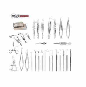 Haute qualité 35-pièces ensemble d'instruments de strabisme ophtalmique outils manuels en acier inoxydable de strabisme oculaire pour la vente en gros - Product Image 2