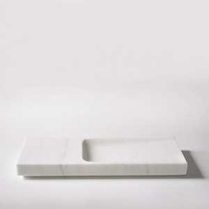 Elegante bandeja Rectangular de mármol blanco para almacenamiento en el hogar y la Oficina, elegante bandeja organizadora de tocador, bandeja de mármol de lujo, Decoración de mesa - Product Image 4