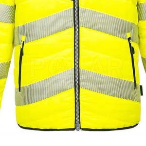 Chaqueta reflectante de alta visibilidad de seguridad 2024 a la venta Venta caliente chaqueta de alta visibilidad con cremallera frontal para hombre - Product Image 2