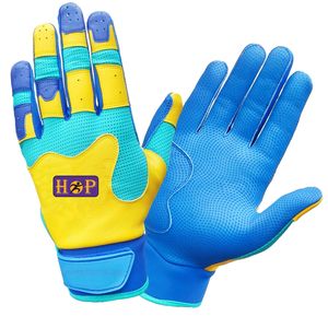 Gants de frappe de baseball en cuir directs d'usine conception personnalisée pour les joueurs jeunes et adultes prix de gros gants de frappe de baseball - Product Image 2