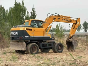 Excavadora usada HYUNDAI 150W-9s, peso operativo de 15 toneladas, de 15 toneladas excavadora de ruedas, excavadora coreana usada Hyundai con motor Cummins - Product Image 4