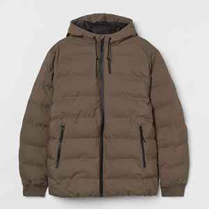 Blouson matelassé réversible coupe-vent écoresponsable pour homme grande taille couleur unie – Vêtement d'hiver urbain – Prix usine de gros - Product Image 3