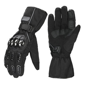 Guantes de carreras de motos de dedo completo de alta calidad Guantes de moto Cuero genuino pesado sólido Impermeable para Unisex - Product Image 1