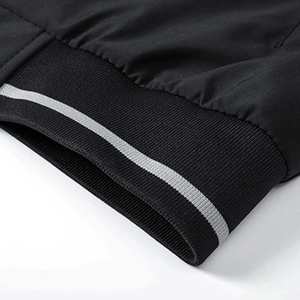 Vestes d'hiver matelassées en duvet moelleux à col montant surdimensionnées pour hommes, veste bomber personnalisée pour hommes, pour l'extérieur, avec poche zippée - Product Image 4