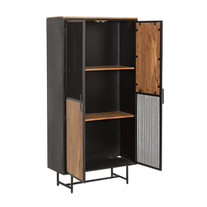 Armoire en bois d'acacia et métal Mattia - Product Image 3