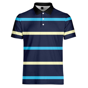 เสื้อโปโลผ้าคอตตอนสำหรับผู้ชายเสื้อโปโลผ้าคอตตอนพิมพ์ลายไม่ยับบริการออกแบบได้ตามต้องการ - Product Image 1