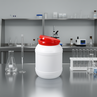 Bouteilles cylindriques en plastique à large ouverture Burkle GmbH pour le stockage et la collecte efficaces des liquides en vrac, destinées aux laboratoires et à l'industrie