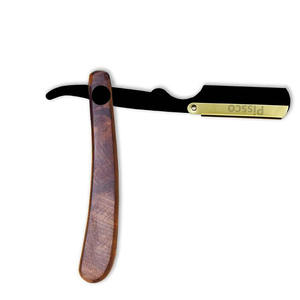Rasoir personnalisé avec logo, rasoir droit en acier inoxydable, couteau à raser pliable avec bord droit, rasoir de barbier fabriqué par Pissco Pakistan - Product Image 4