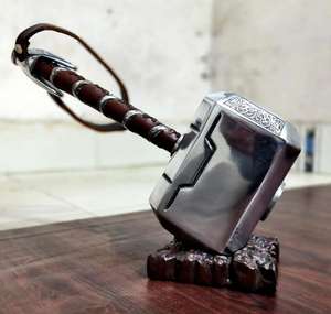 เครื่องมือแบบจำลองชุดเกราะของสะสมด้ามหนังอะลูมิเนียมโบราณสำหรับตกแต่งสไตล์ดั้งเดิมสไตล์วินเทจ - Product Image 4