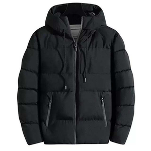 Blouson rembourré en polyester matelassé sur mesure pour hommes Blouson d'aviateur léger avec capuche imperméable Style High Street pour l'hiver - Product Image 6