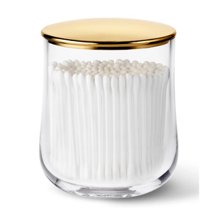 Pot de rangement en verre pour salle de bain avec couvercle - Product Image 5