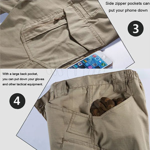 Pantalones DE TRABAJO multibolsillos impresos con logotipo personalizado al por mayor, pantalones de trabajo reflectantes de alta visibilidad para hombre, pantalones de trabajo de seguridad - Product Image 6