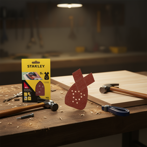 แผ่นขัดกระดาษทรายแบบแปะติดสำหรับเครื่องขัด Stanley Multipack - Product Image 3