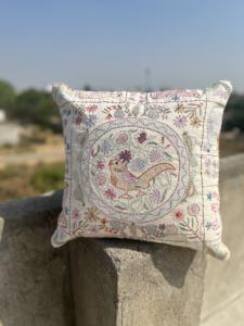 Fundas de cojín de algodón bellamente bordadas de lujo de 45x45 cm, almohadas decorativas sostenibles sin Azo, posicionadores, los mejores al por mayor - Product Image 3