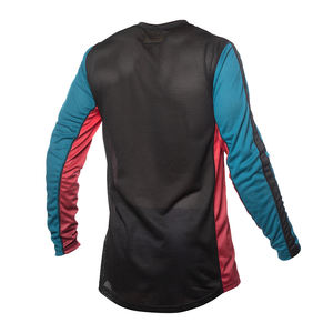 Camiseta de Motocross de manga larga hecha a medida, ropa deportiva transpirable, camiseta de equipo en blanco con mangas completas - Product Image 3