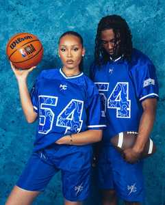 Mesh Jersey with nylon <b>shorts</b> for Adults Elegant V-Neck <b>Short</b> <b>Sleeve</b> Loose Oversized Design for American Football Wear - Product Image 4