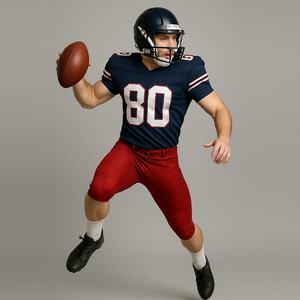 Vente en gros de maillots de football américain brodés pour hommes à prix réduit 100% polyester personnalisé de haute qualité expédition rapide - Product Image 1