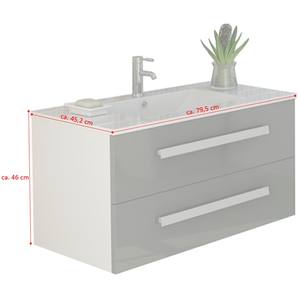 LOCARNO <b>Bathroom</b> Furniture Set Black High Gloss Water Resistant Melamine Soft Close Lacquered <b>Solid</b> <b>Wood</b> Plywood PVC <b>Door</b> Panels - Product Image 1