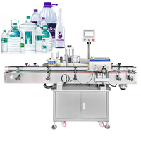 Machine d'étiquetage automatique de bouteilles d'eau de haute qualité, machine d'étiquetage enveloppante pour bouteilles rondes en verre et en plastique