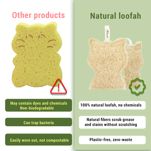 Limpieza de cocina y coche de esponja vegetal, esponja vegetal de cocina, esponja vegetal de baño, esponja vegetal, esponja vegetal - Product Image 6