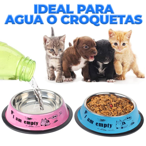 Grande Ciotola Ecologica in Acciaio Inox per Animali Domestici, Set Automatico 2-in-1 con Cucchiaio e Bottiglia, Pratico Set per l'Alimentazione in Confezione Box - Product Image 5