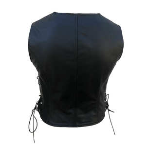 Chaleco de cuero original para hombre con relleno de plumón, dos tonos, dos colores, suave calidez interior, temporada de invierno, chaleco hinchado sin mangas - Product Image 2