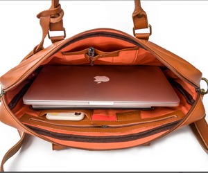 Leather <b>Briefcase</b>, Personalized Messenger Bag Women, Personalized Gifts for Him Leather <b>Briefcase</b> Man - Product Image 2