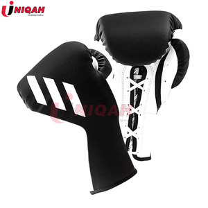 Gants de boxe professionnels en cuir de vachette de qualité supérieure avec lacets, couleur et taille personnalisables, confortables, antidérapants, pour l'entraînement aux arts martiaux - Product Image 3