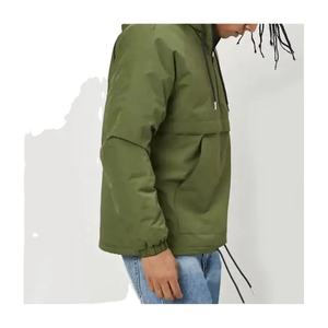 <b>Men</b>’s Waterproof Anorak Cycling Rain <b>Jacket</b> Quarter Zip Hooded Pullover Windbreaker Raincoat - Product Image 2