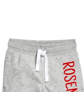 Pantalones Cortos Deportivos para Hombre, Color Gris Jaspeado, 100% Algodón, Cintura Elástica con Cordón, Casuales, Atléticos, Logotipo Personalizado en la Parte Delantera, ODM - Product Image 3