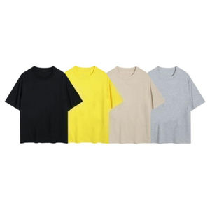 Nueva camiseta de lavado ácido personalizada a la moda para hombre, camiseta de lavado ácido Vintage de gran tamaño, Camiseta lisa de 100% algodón de verano Unisex con lavado ácido - Product Image 1