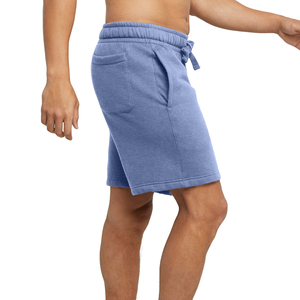 Pantalones cortos de algodón con logotipo bordado personalizado para hombre, pantalones cortos de punto para correr, pantalones cortos Cargo con estampado de hojaldre, pantalones cortos deportivos informales de verano para hombre - Product Image 3