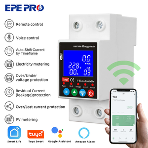 EPEPRO Smart Home Life MCB 1P + N WIFI Commutateur intelligent <span class=keywords><strong>Smartlife</strong></span> 1-63A Compteur d'énergie WIFI Disjoncteur Interface de communication - Product Image 3