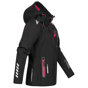 Veste Softshell à Capuche à Fermeture Éclair, Coupe Décontractée, Vêtement de Sport de Luxe pour Femmes, Mode Respirante, Vêtement d'Hiver Moderne, Veste pour Femmes - Product Image 4